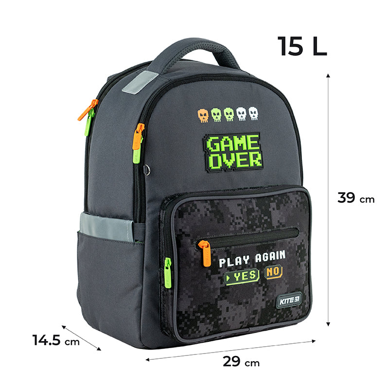 Рюкзак шкільний Kite Education Game Over K24-770M-4