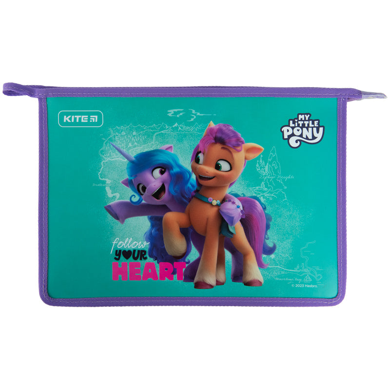 Папка на блискавці Kite My Little Pony LP23-428, A4+