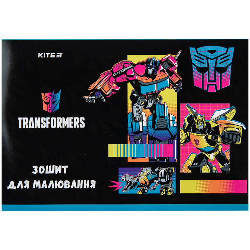 Тетрадь для рисования Kite Transformers TF23-241, 12 листов