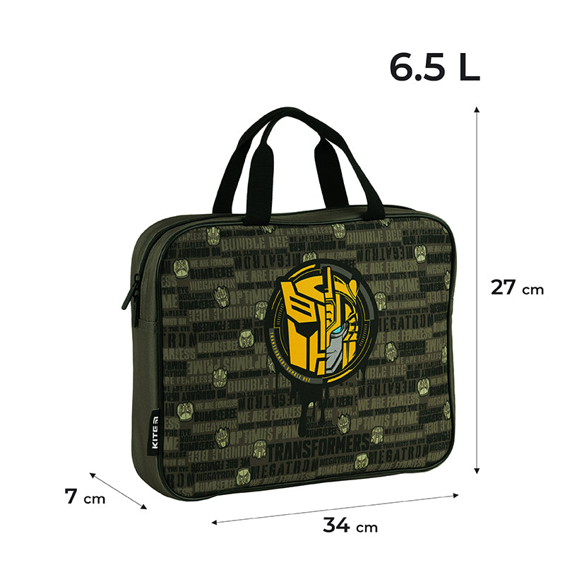 Шкільна текстильна сумка Kite Transformers TF24-589, 1 відділення, A4