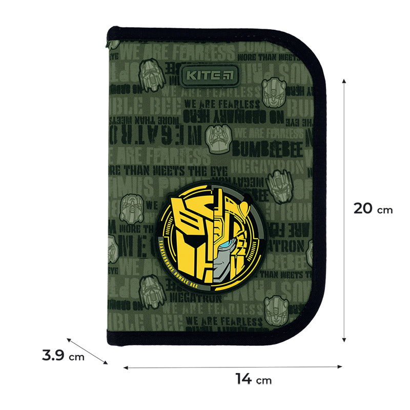 Пенал з наповненням Kite Transformers TF24-622H, 1 відділення, 2 відвороти