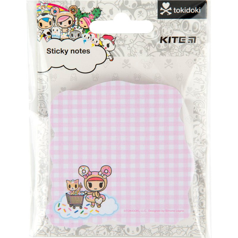 Блок бумаги с липким слоем Kite tokidoki TK22-298-2, 70х70 мм, 50 листов