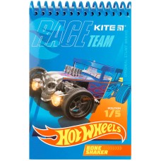 Блокнот пластиковий Kite Hot Wheels HW21-196, А6, 48 аркушів, нелінований