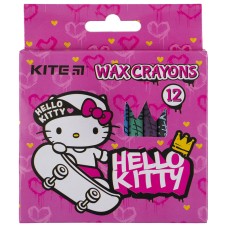 Крейда воскова Kite Hello Kitty HK21-070, 12 кольорів