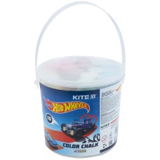 Мел цветной Kite Jumbo Hot Wheels HW21-074, 15 шт. в ведерке
