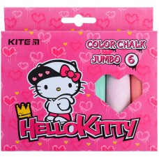 Мел цветной Kite Jumbo Hello Kitty HK21-073, 6 цветов