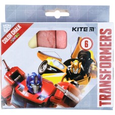 Мел цветной Kite Jumbo Transformers TF21-073, 6 цветов