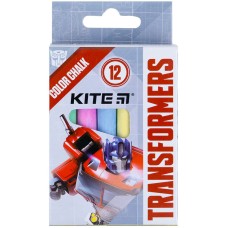 Крейда кольорова Kite Jumbo Transformers TF21-075, 12 штук