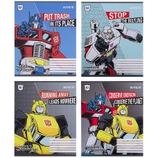 Зошит шкільний Kite Transformers TF21-232, 12 аркушів, клітинка