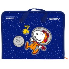 Папка-портфель на блискавці Kite Snoopy SN21-202, 1 відділення, A4