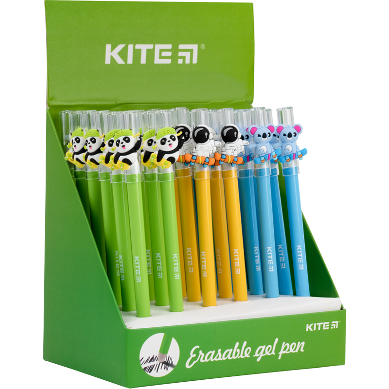 Ручка гелева "пиши-стирай" Kite Skate K21-352, синя