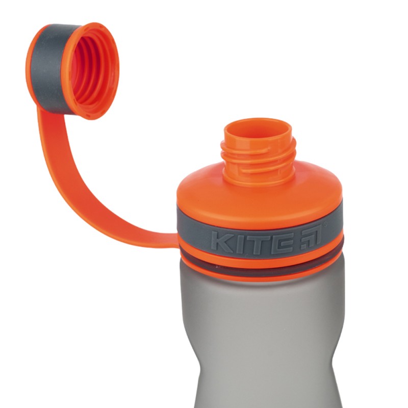 Пляшечка для води Kite K21-398-01, 700 мл, сіро-помаранчева