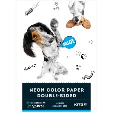 Папір кольоровий двосторонній Kite Dogs K22-288, А4