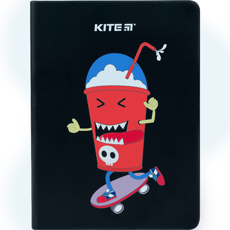 Блокнот Kite Black skate K22-464-4, В6, 96 листов, клетка