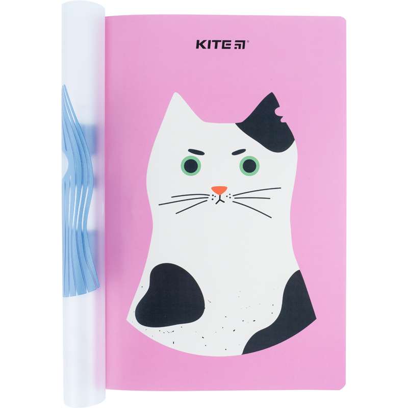Блокнот пластиковый Kite Gangster cat K22-460-3, А5+, 40 листов, клетка