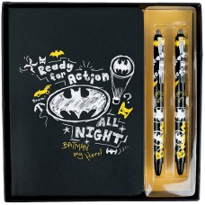Набір подарунковий блокнот+2 ручки Kite DC Comics DC21-499