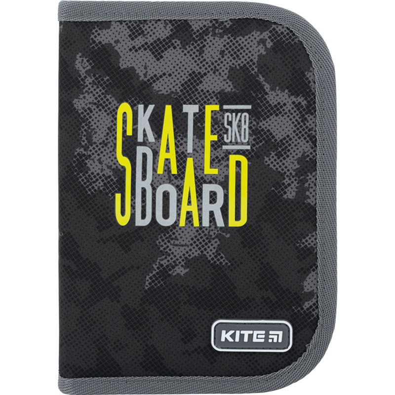 Пенал без наполнения Kite Skateboard K22-622-6, 1 отделение, 2 отворота