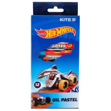 Пастель масляная Kite Hot Wheels HW21-071, 12 цветов