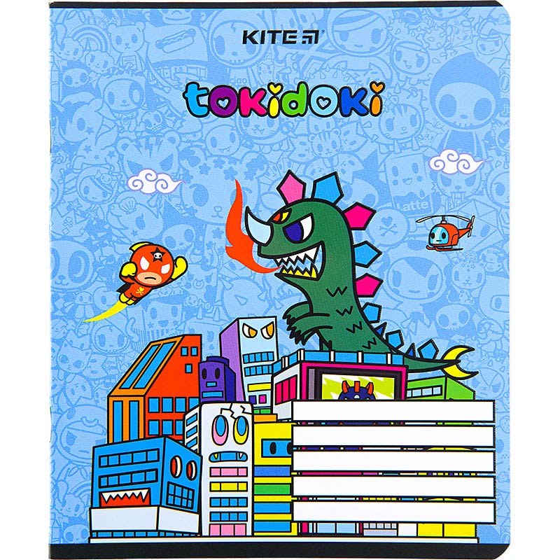 Тетрадь школьная Kite tokidoki TK22-232, 12 листов, клетка