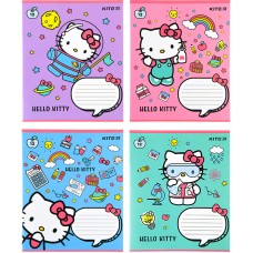 Тетрадь школьная Kite Hello Kitty HK22-235, 12 листов, в косую линию