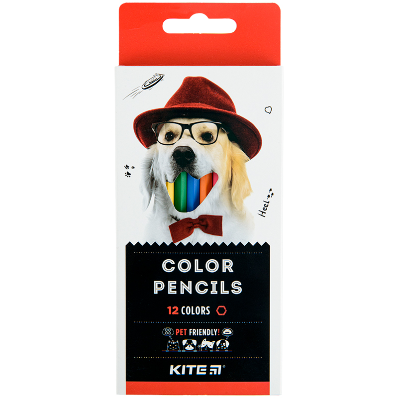 Карандаши цветные Kite Dogs K22-051-1, 12 цветов