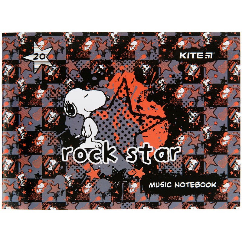Тетрадь для нот Kite Snoopy SN22-405, A5, 20 листов