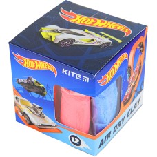 Пластилин воздушный Kite Hot Wheels HW22-135, 12 цветов + формочка