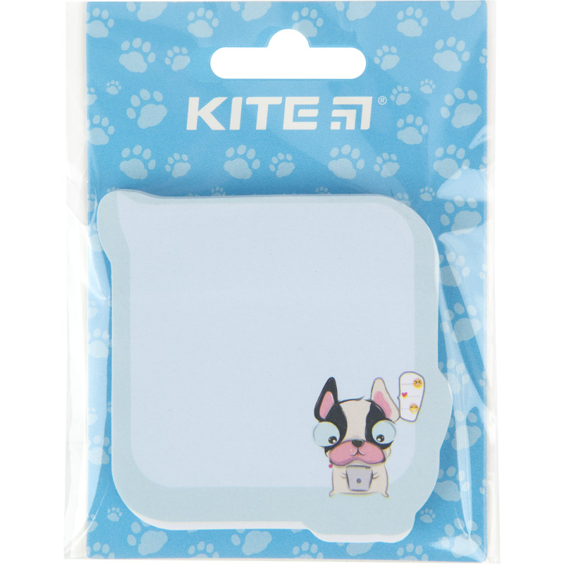 Блок бумаги с липким слоем Kite Chat dog K22-298-4, 70х70 мм, 50 листов