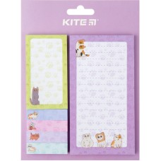 Блок бумаги с липким слоем Kite Bread cat K22-299-1, набор