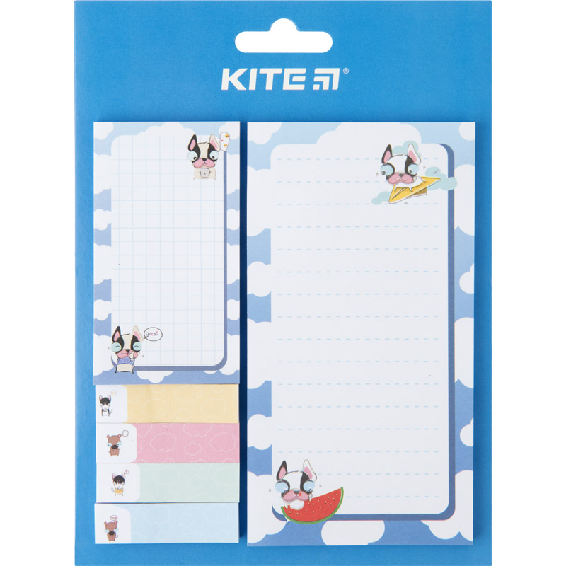 Блок бумаги с липким слоем Kite Funny dogs K22-299-2, набор