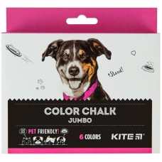 Крейда кольорова Kite Dogs Jumbo K22-073, 6 кольорів