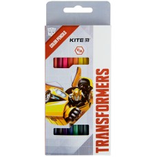 Карандаши цветные двусторонние Kite Transformers TF22-054, 12 шт.