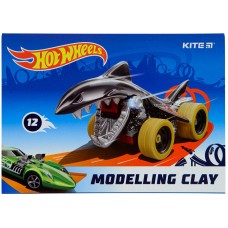 Пластилін восковий Kite Hot Wheels HW22-1086, 12 кольорів, 240 г