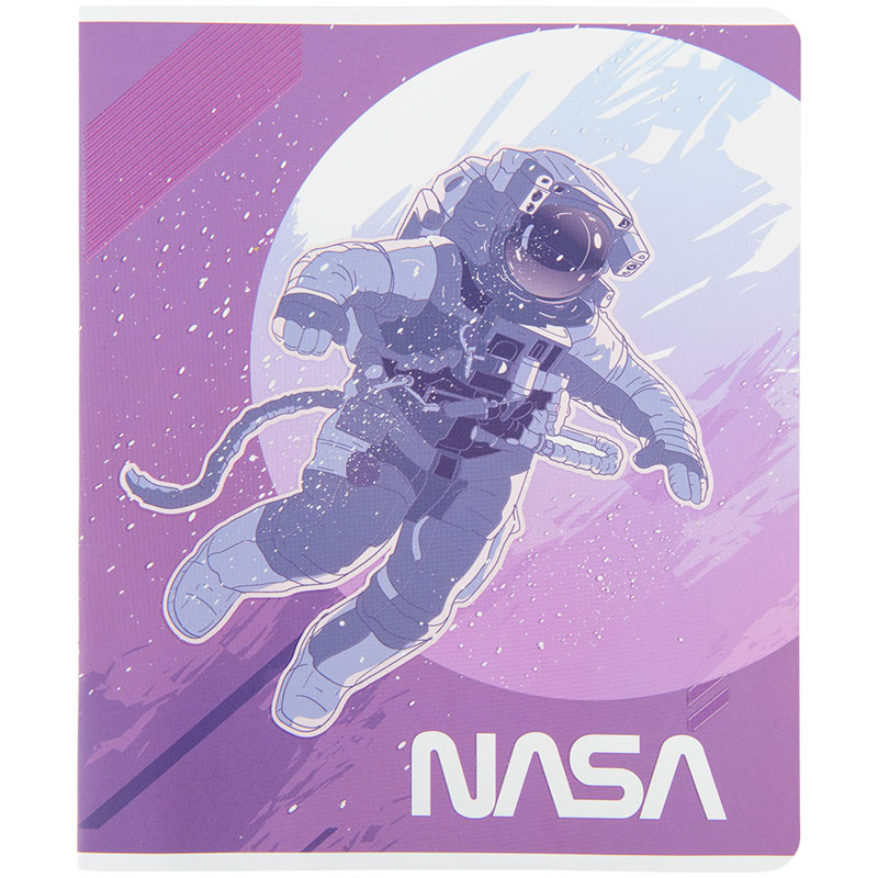 Тетрадь школьная Kite NASA NS22-239, 24 листа, в линию