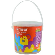 Крейда кольорова Kite Fantasy Jumbo K22-074-2, 15 штук у відерці
