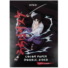 Бумага цветная двусторонняя Kite Naruto NR23-250, А4