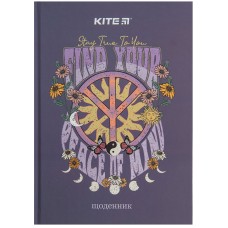 Щоденник шкільний Kite Peace of mind K23-262-1, тверда обкладинка