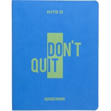 Дневник школьный Kite Don't quit K23-283-2, мягкая обложка, PU
