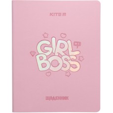 Щоденник шкільний Kite Girl boss K23-283-3, м'яка обкладинка, PU