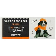 Краски акварельные в картонной упаковке Kite Dogs K23-041, 12 цветов