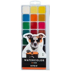 Фарби акварельні Kite Dogs K23-442, 24 кольори