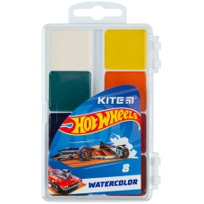 Краски акварельные Kite Hot Wheels HW23-065, 8 цветов