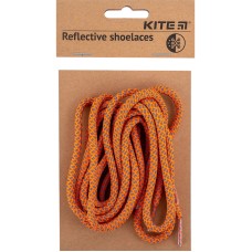 Шнурівки для взуття світловідбиваючі Kite K23-128-2 помаранчеві