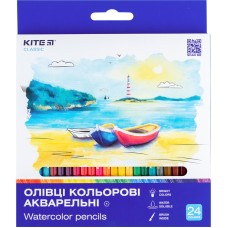 Олівці кольорові акварельні Kite Classic K-1050, 24 шт.