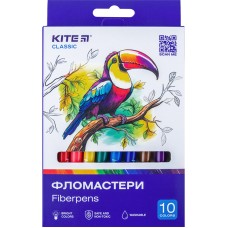Фломастери Kite Classic K-455, 10 кольорів
