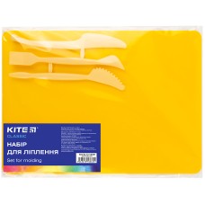 Набор для лепки Kite Classic K-1140-08 (доска + 3 стеки), желтый