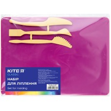 Набор для лепки Kite Classic K-1140-10 (доска + 3 стеки), розовый