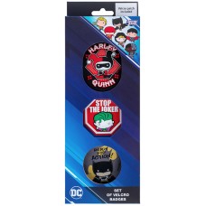 Набір бейджів на липучці Kite DC Comics Justice League DC24-3012-2, 3 шт.