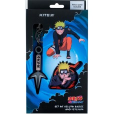 Набір бейдж на липучці та підвіска Kite Naruto NR24-3010-2, 2 шт.