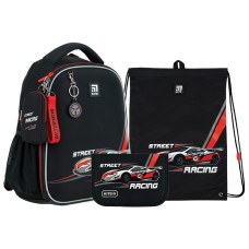 Школьный набор Kite Racing SET_K24-555S-5 (рюкзак, пенал, сумка)